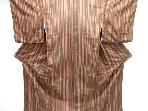 縞模様織り出し小紋着物